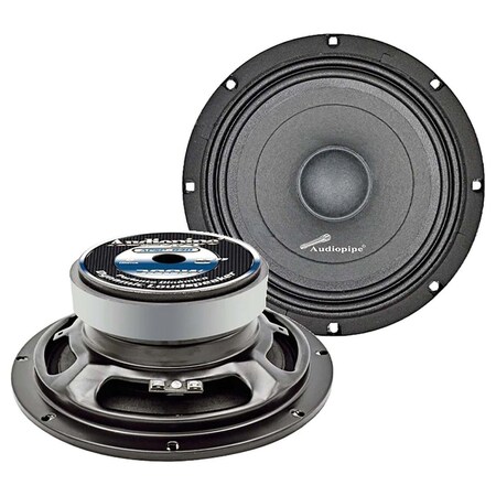 Audiopipe 8 in. 300W Maximum 8 Ohms Low Mid Frequency Speaker APSP840